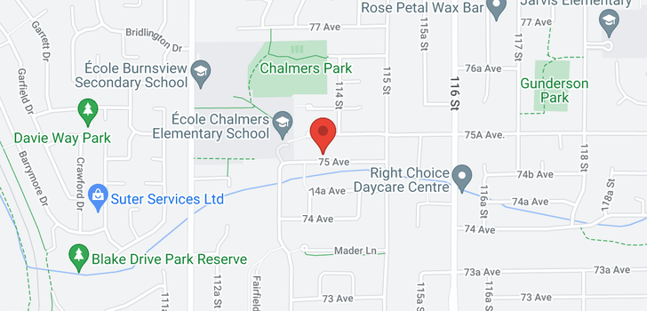 map of 11405 75 AVENUE